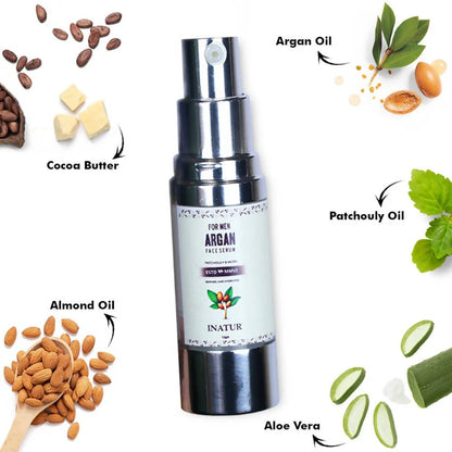 Inatur Argan Face Serum For Men -15 gm Mytrendzcart