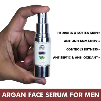 Inatur Argan Face Serum For Men -15 gm Mytrendzcart