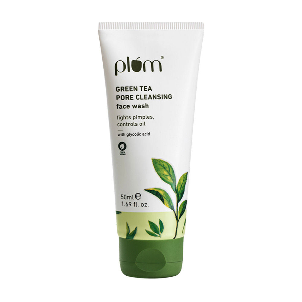 Plum Green Tea Pore Cleansing Face Wash With Glycolic Acid - Fights Acne & Oil For Clear Skin - Mytrendzcart