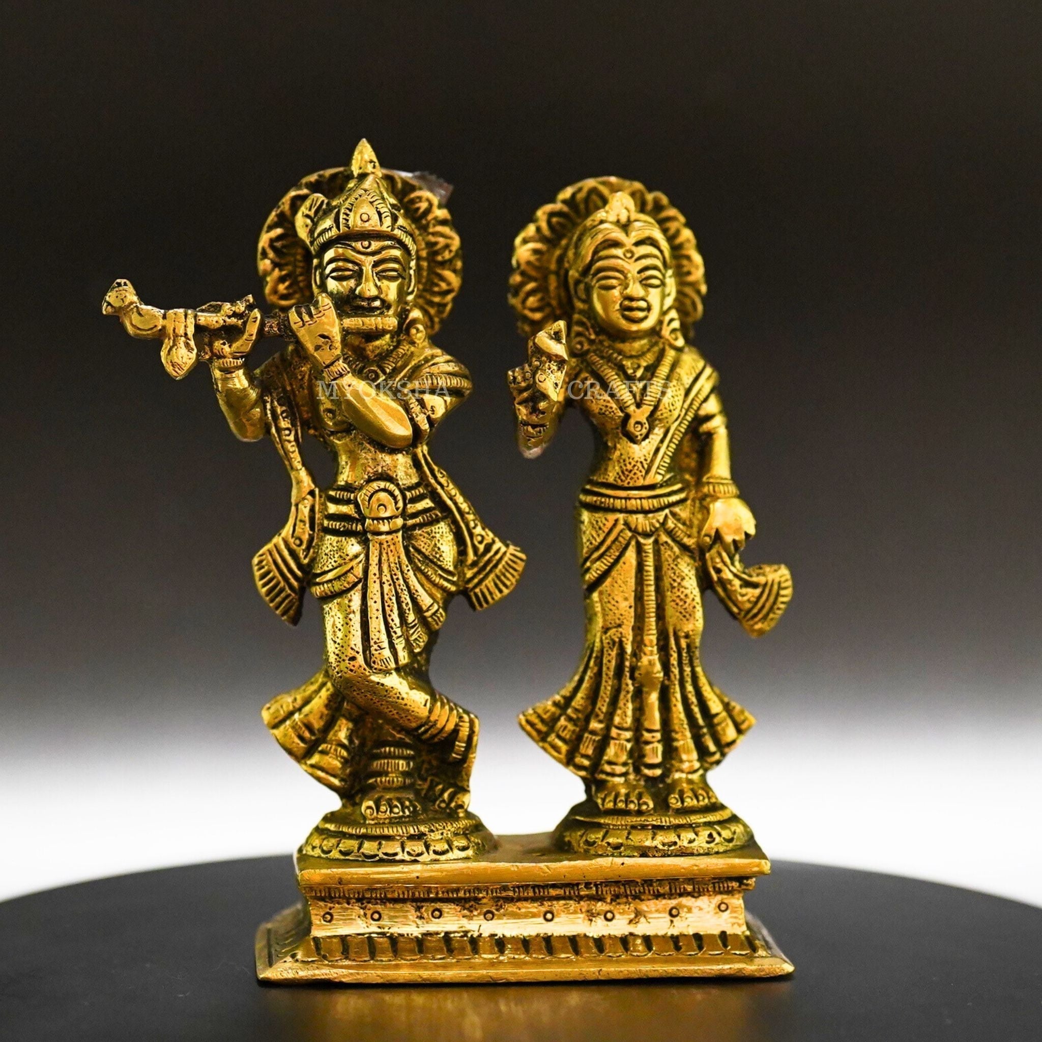 Radha Krishna Brass Idol - Mytrendzcart