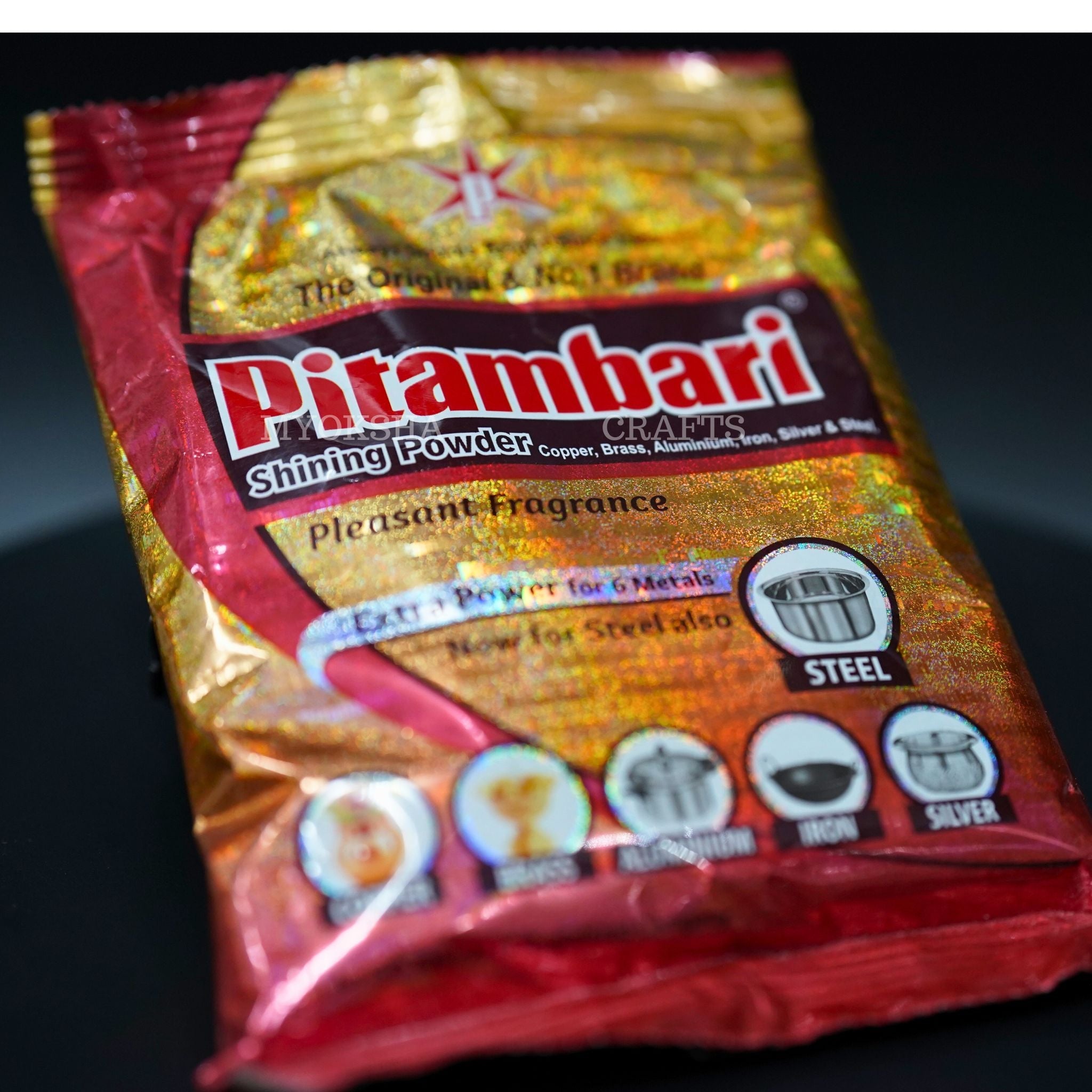 Pitambari Shining Powder: Ultimate Detergent for Six Types of Metals - Mytrendzcart