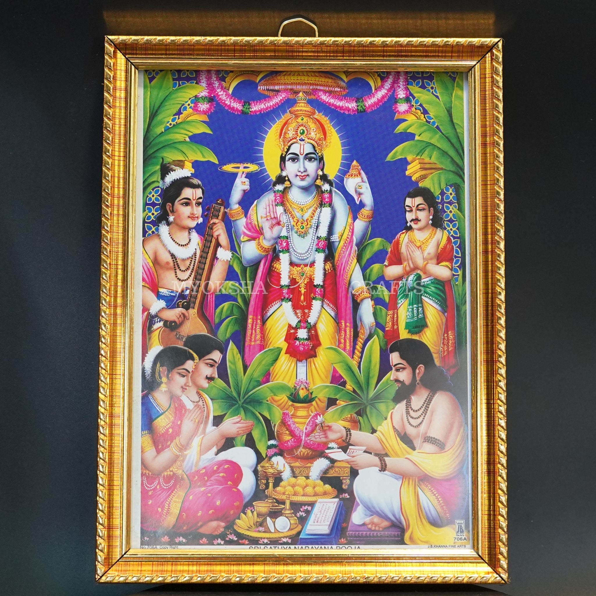 Small Satyanarayana Swamy Photo Frame - Mytrendzcart