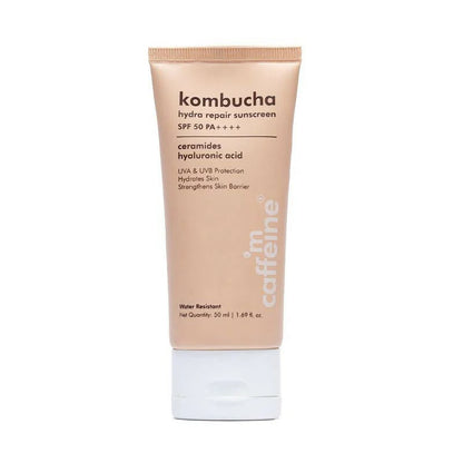 mCaffeine Kombucha Hydra Repair Sunscreen SPF50 PA++++ -50 ml Mytrendzcart