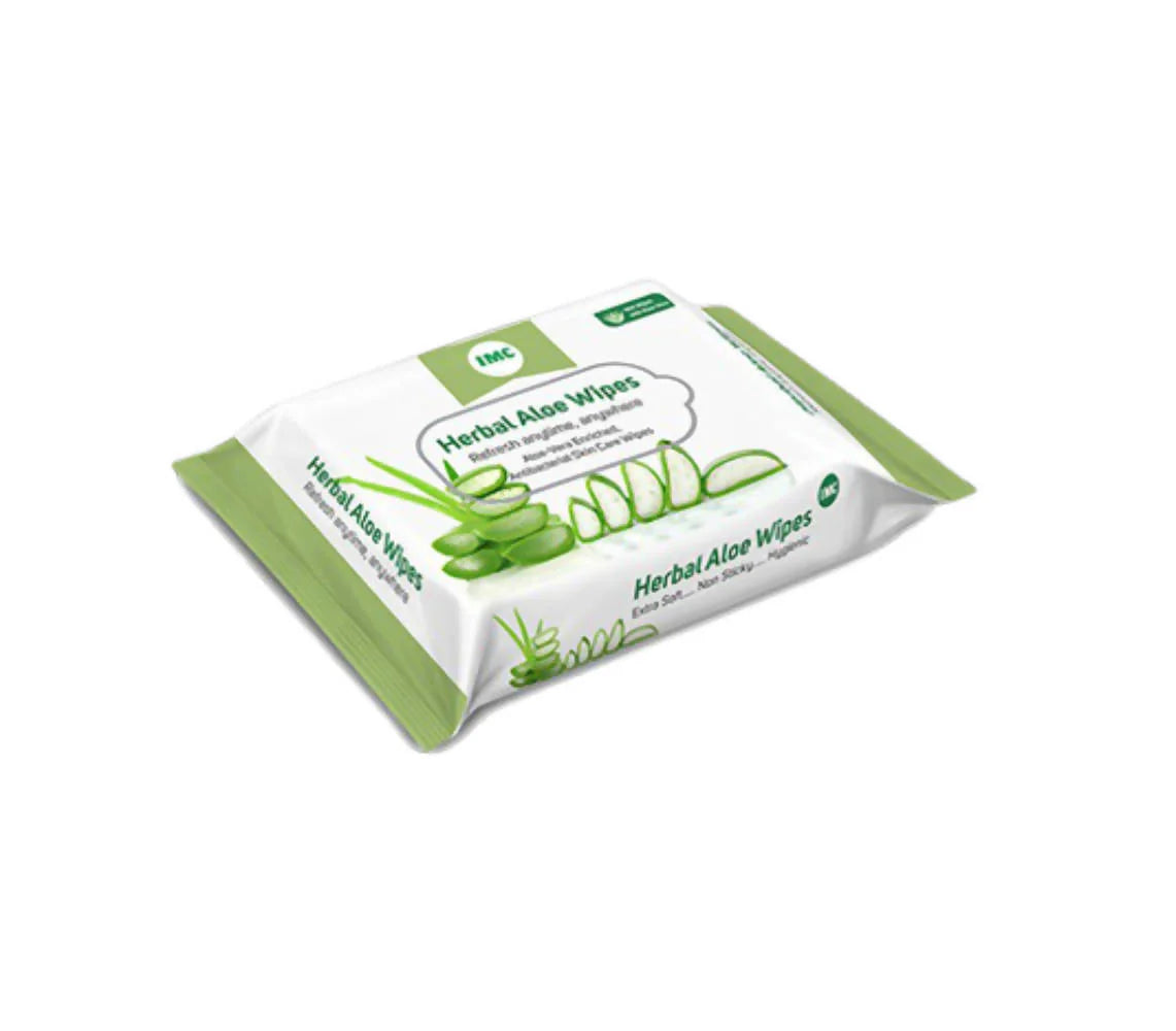 IMC Herbal Aloe Wipes -20 pcs Mytrendzcart