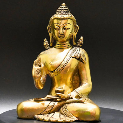 Brass Sitting Buddha Statue - Embrace Inner Peace Mytrendzcart