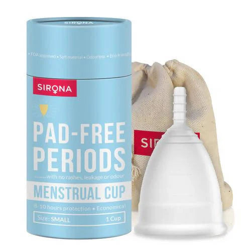 Sirona Reusable Menstrual Cup with Pouch -Small Cup Mytrendzcart