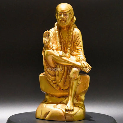 Brass Sai Baba Idol - Divine Presence of Love and Compassion Mytrendzcart