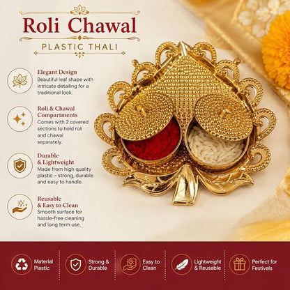 Rakhi for Brother & Bhabhi Rakhi Lumba Set for Bhai Bhabhi Rakhi Gifts for Bhai with Roli Chawal & Card Rakshabandhan Gifts for Brother