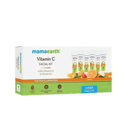 Mamaearth Facial Kit with Vitamin C & Turmeric for Skin Illumination -Kit Mytrendzcart