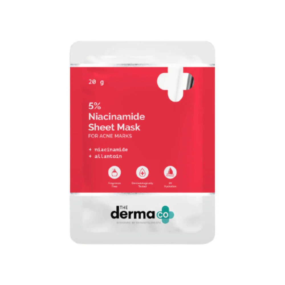 The Derma Co 5% Niacinamide Sheet Mask -20 gm Mytrendzcart