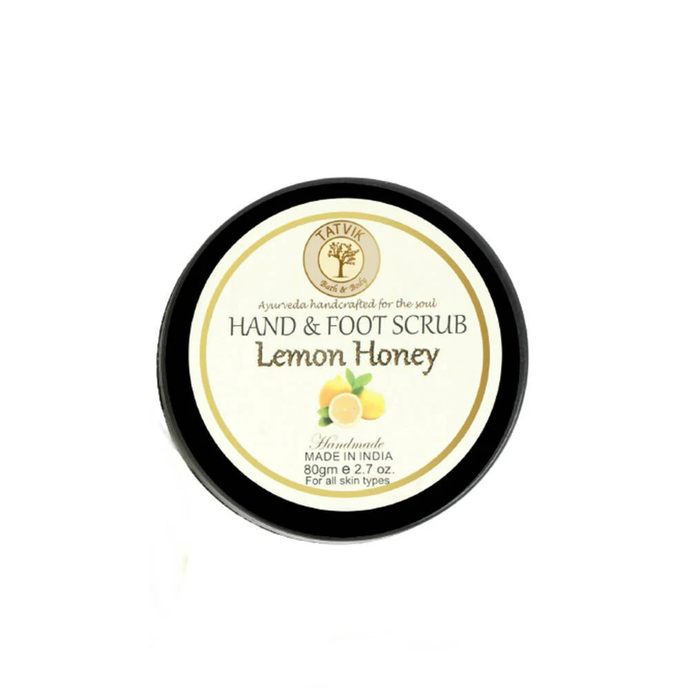 Tatvik Ayurveda Hand & Foot Scrub- Lemon Honey -80 gm Mytrendzcart