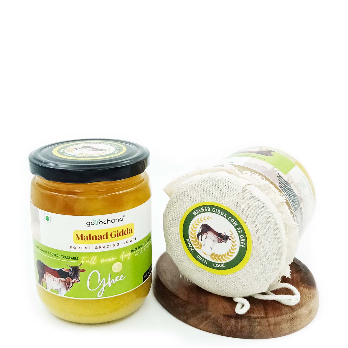 Gorochana 100% Source Traceable Desi Malnad Gidda A2 Full Moon Day Bilona Cow Ghee | Pure Ghee | Organic Ghee - Mytrendzcart