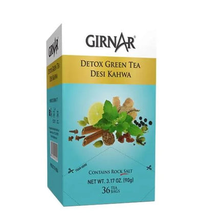 Girnar Detox Green Tea - Desi Kahwa -36 Tea Bags Mytrendzcart