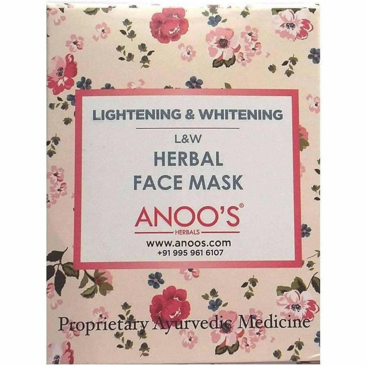 Anoos Herbal Lightening and Whitening Face Mask -40 gm Mytrendzcart