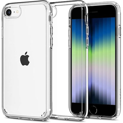 Spigen Ultra Hybrid Back Cover Case Compatible with iPhone SE(2022/2020)/8/7 (TPU + Poly Carbonate | Crystal Clear) - Mytrendzcart