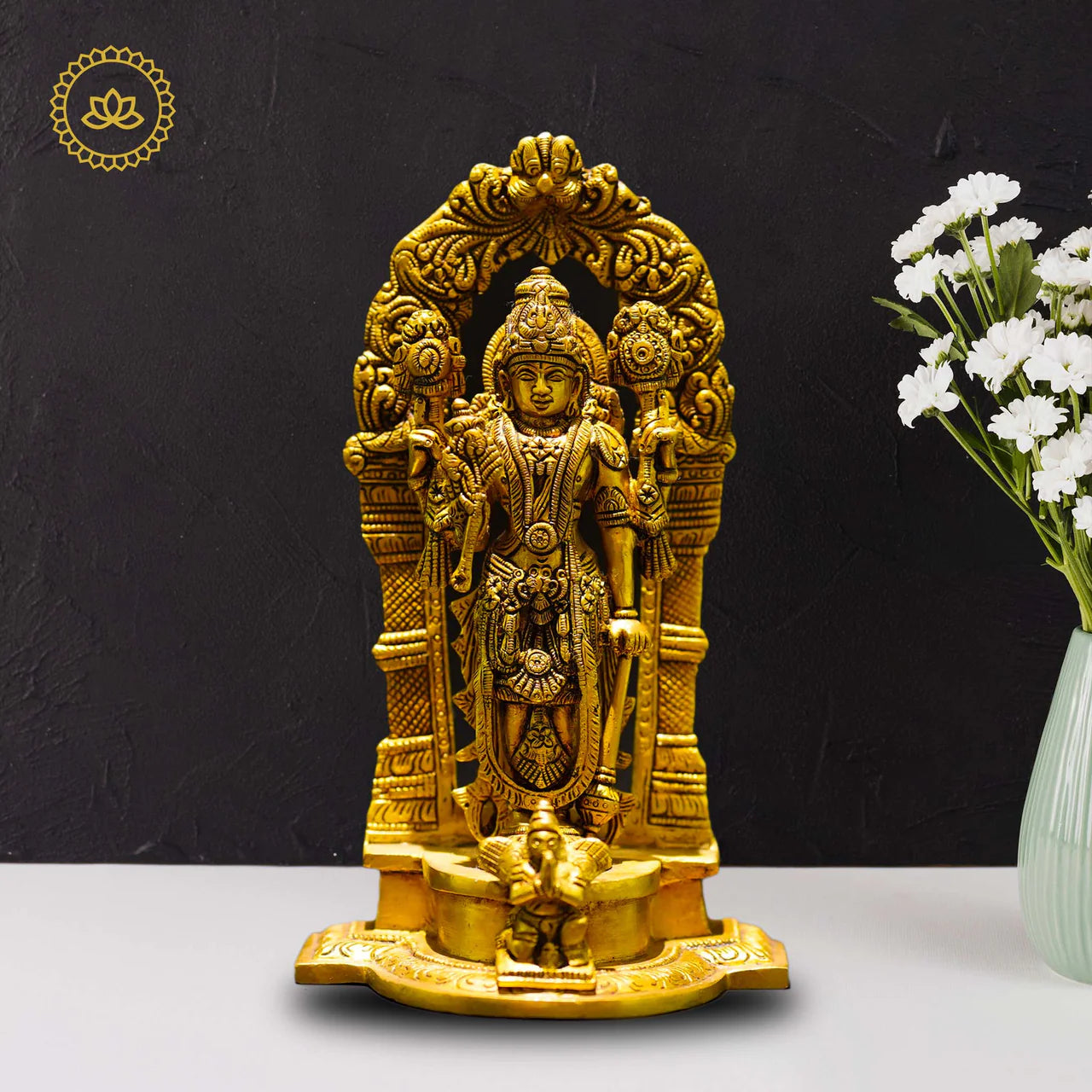 Brass Vishnu Statue - Sacred Presence for Spiritual Seekers Mytrendzcart