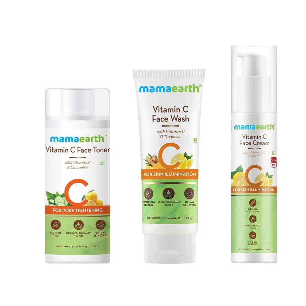 Mamaearth Vitamin C Skincare Regimen Kit -Kit Mytrendzcart