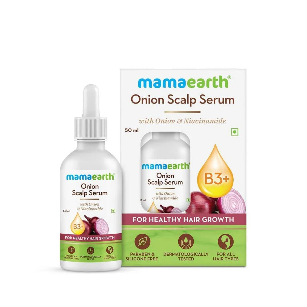 Mamaearth Onion Scalp Serum For Healthy Hair Growth -50 ml - Pack of 1 Mytrendzcart