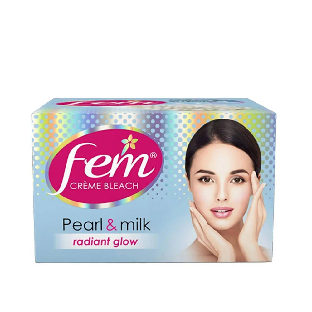 Fem Creme Bleach Pearl & Milk Radiant Glow -24 gm Mytrendzcart