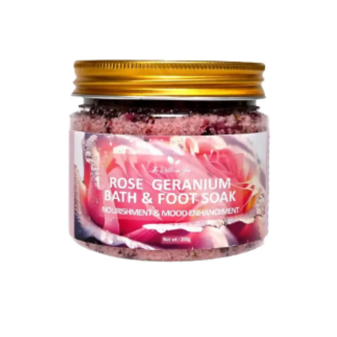 The Wellness Shop Rose Geranium Bath and Foot Soak -200 gm Mytrendzcart