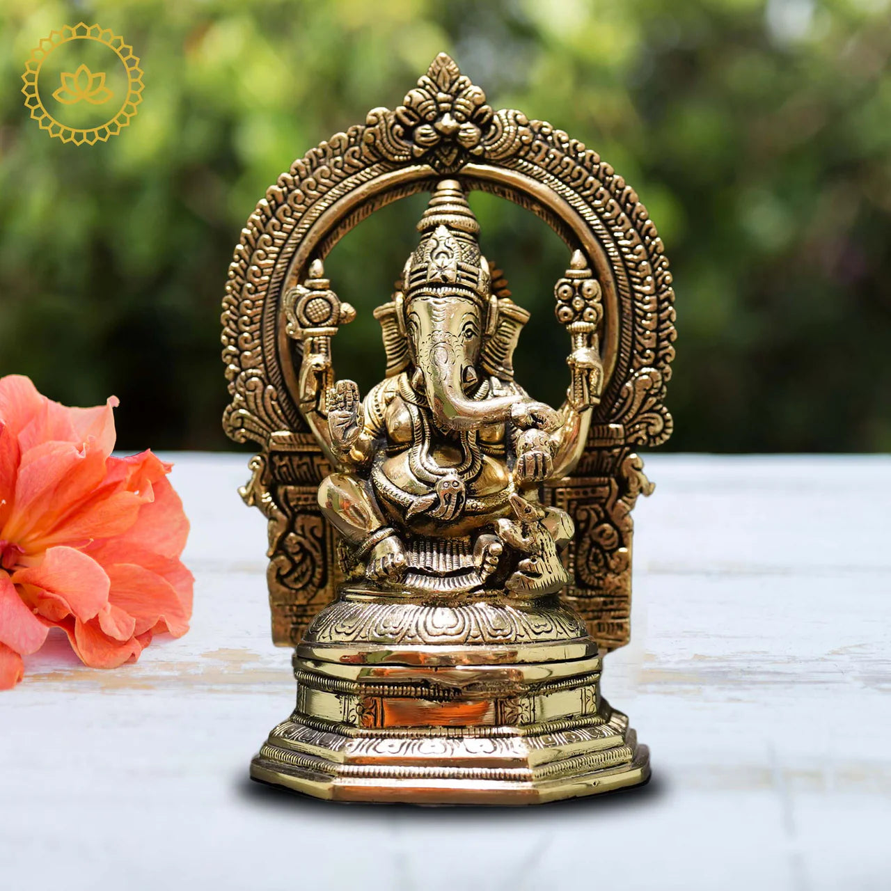 Brass Ganesha Idol - Divine Remover of Obstacles and Bestower of Fortune Mytrendzcart