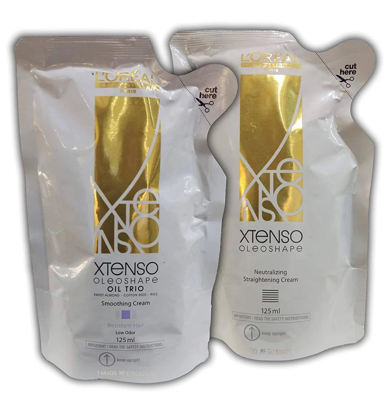 L'Oreal Paris X-Tenso Oleoshape Smoothing and Neutralizing Straightening Hair Cream -125 ml + 125 ml - Pack of 1 Mytrendzcart