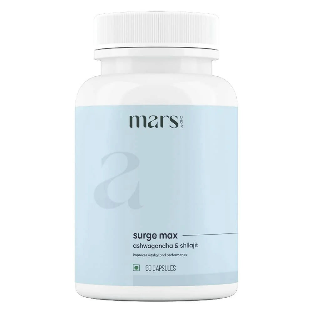 Mars By GHC Surge Max Capsules with Ashwagandha, Gokshura, Safed Musli -60 caps Mytrendzcart