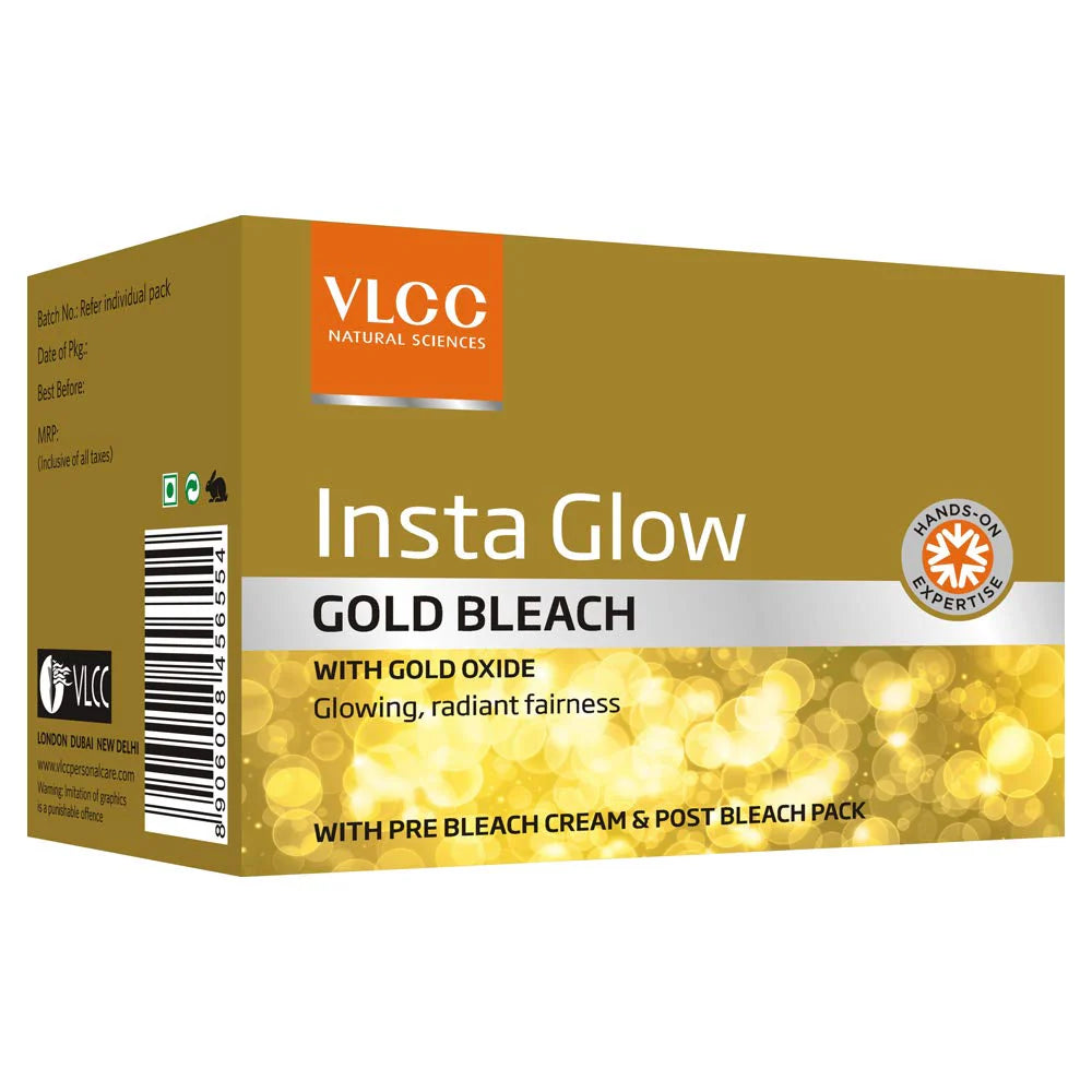 VLCC Insta Glow Gold Bleach -402 gm Mytrendzcart