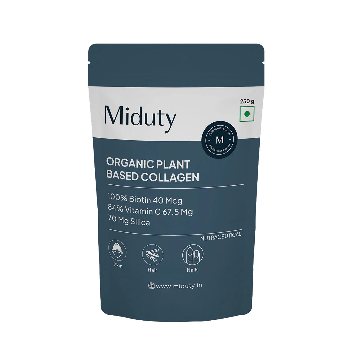 Miduty by Palak Notes Organic Plant Based Collagen -250 gm Mytrendzcart