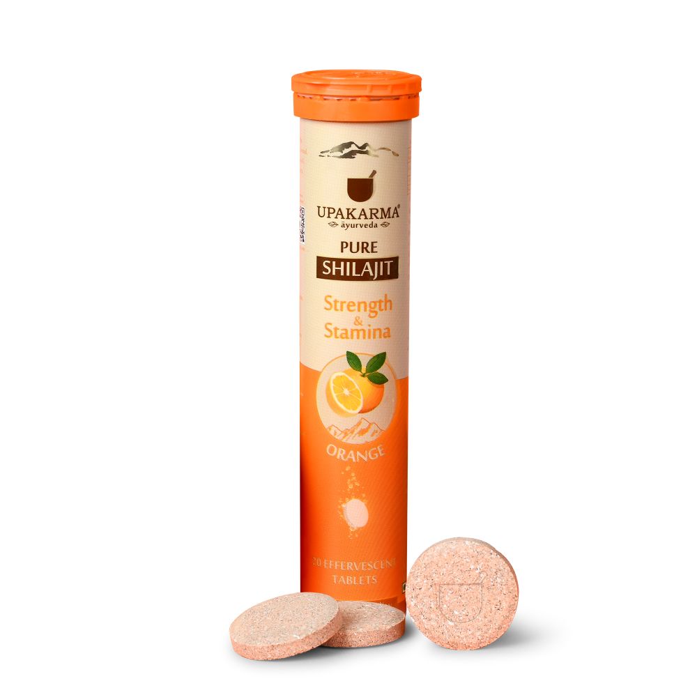 Upakarma Ayurveda Pure Sj Effervescent Tablets - Orange - Mytrendzcart