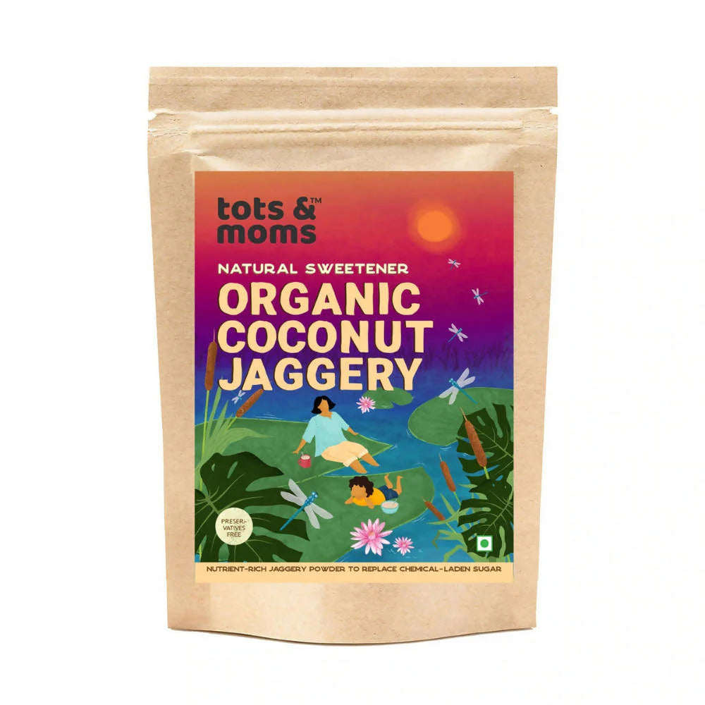 Tots and Moms Organic Coconut Jaggery Natural Sweetener -300 gm Mytrendzcart