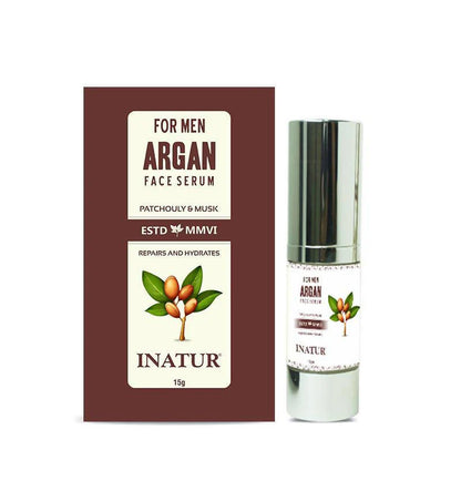 Inatur Argan Face Serum For Men -15 gm Mytrendzcart