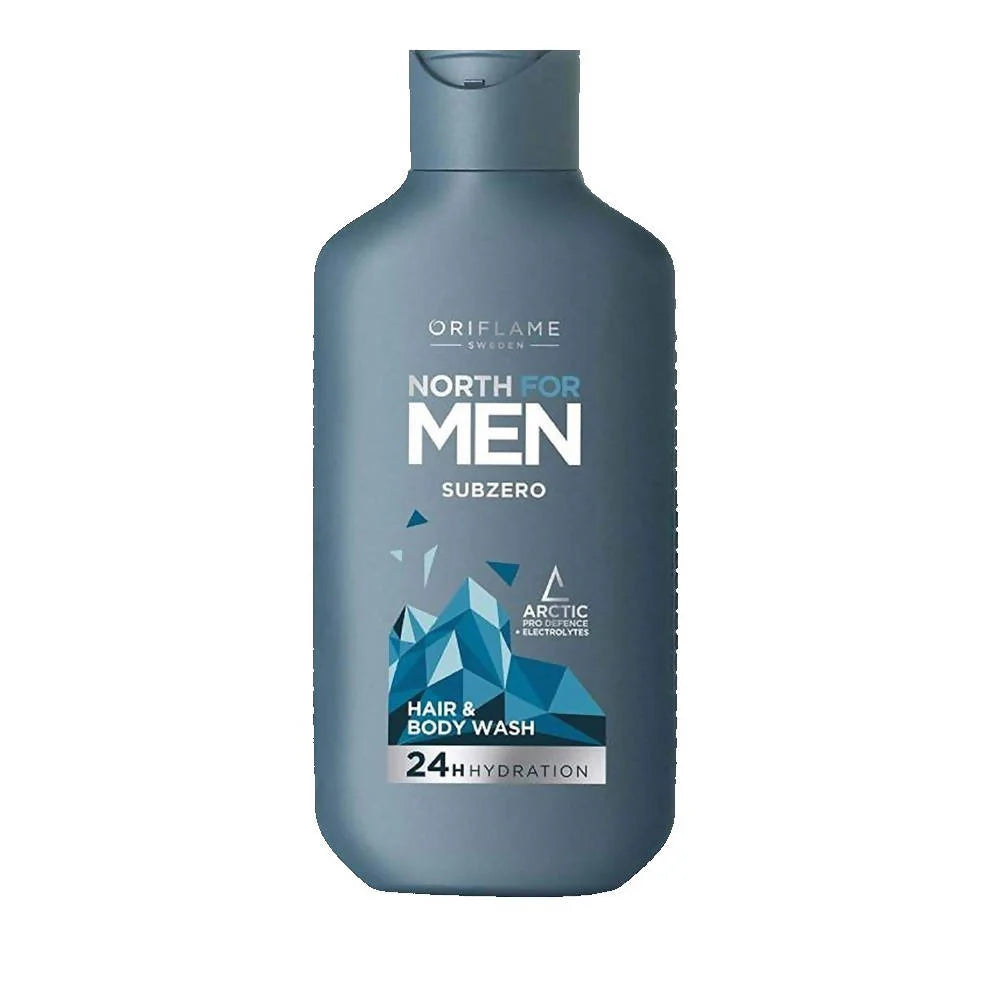 Oriflame North For Men Subzero Hair & Body Wash - 24H Hydration -250 Ml Mytrendzcart