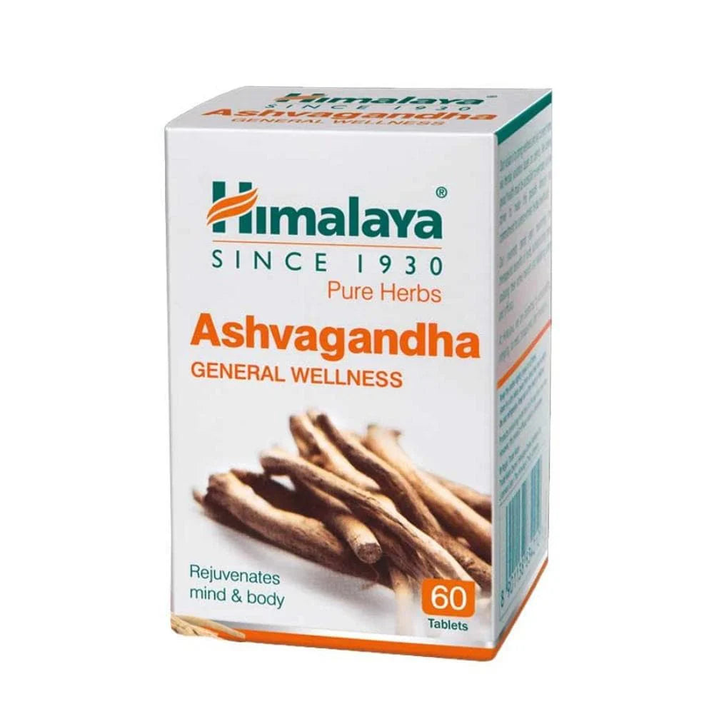 Himalaya Ashvagandha Tablets - General Wellness -60 tabs - Pack of 1 Mytrendzcart