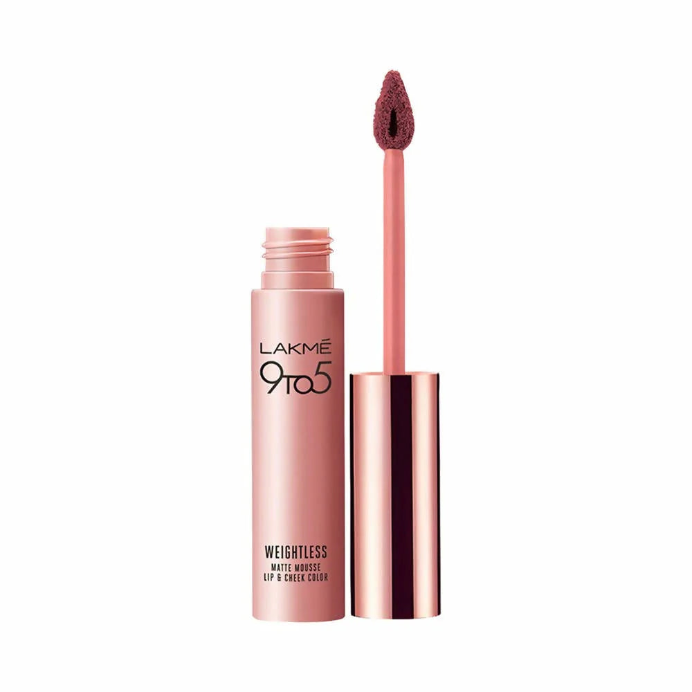 Lakme 9 To 5 Weightless Mousse Lip & Cheek Color - Rose Touch Mytrendzcart