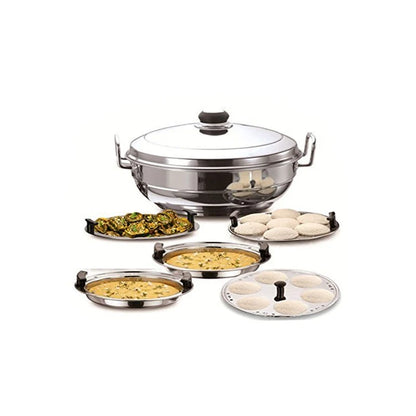 Kitchen Sandwich Bottom Multi kadai Idly Cooker Dhokla and Plate Mytrendzcart