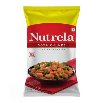 Nutrela Soya Chunks - 100 % vegetarian -1 kg Mytrendzcart