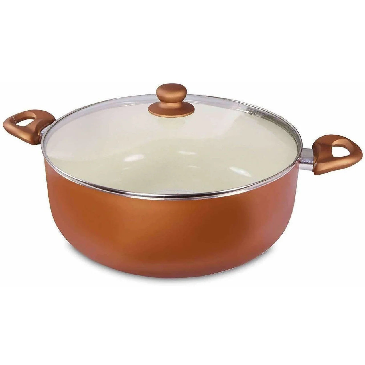 Ceramic Coated Nonstick Aluminium Biriyani Pot (6 Litre,28 cm) Mytrendzcart