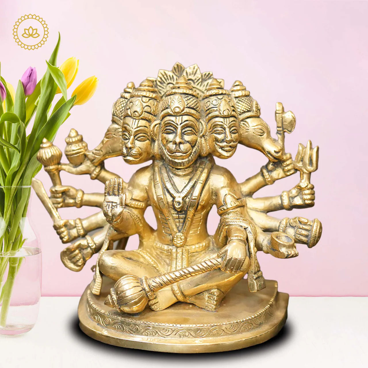 Brass Punchamuki Hanuman Mytrendzcart