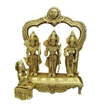 Tamas Brass Handcrafted Ram Darbar Shree Ram Ji Sita Laxman Hanuman Statue Idol -2.3 kg Mytrendzcart