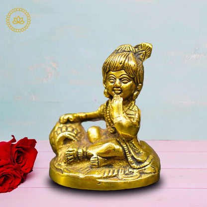 Brass Mukhan Krishna Idol: A Divine Delight Mytrendzcart