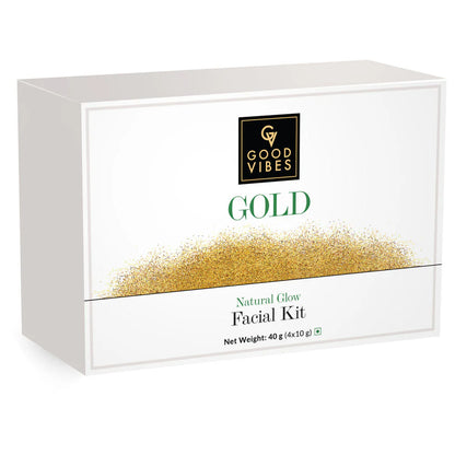 Good Vibes Gold Natural Glow Facial Kit -Kit Mytrendzcart