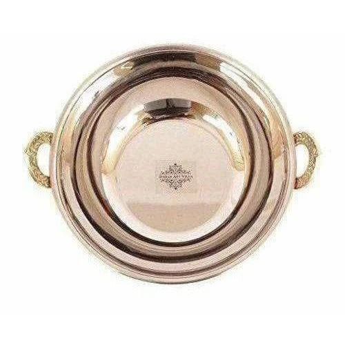 Steel Copper Kadai Bowl - 1000 ML Mytrendzcart