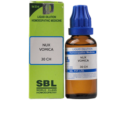 SBL Homeopathy Nux Vomica Dilution -30 CH - 30 ml - Pack of 1 Mytrendzcart