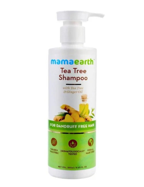 Mamaearth Tea Tree Anti Dandruff Shampoo For Dandruff Free Hair -250 ml Mytrendzcart