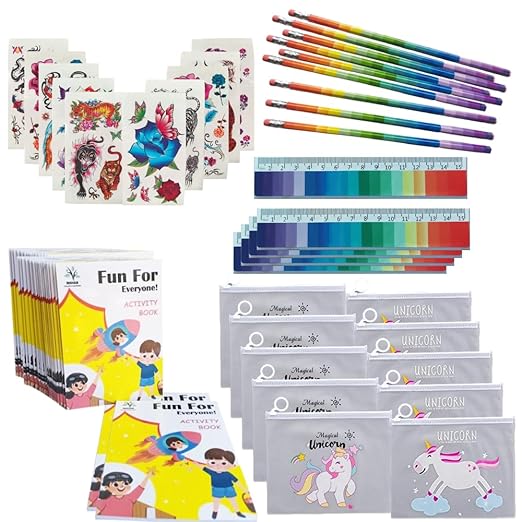 MONKEYTAIL Stationery Combo Packs (Set of 10) as Party Favors | Birthday Return Gift for Kids of All Age Group- Multi Color… Mytrendzcart