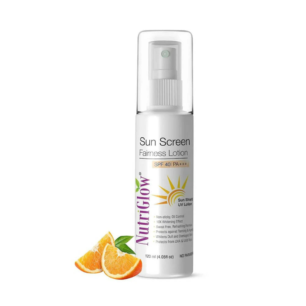 NutriGlow Sunscreen Fairness Lotion SPF 40 PA+++ -120 ml Mytrendzcart