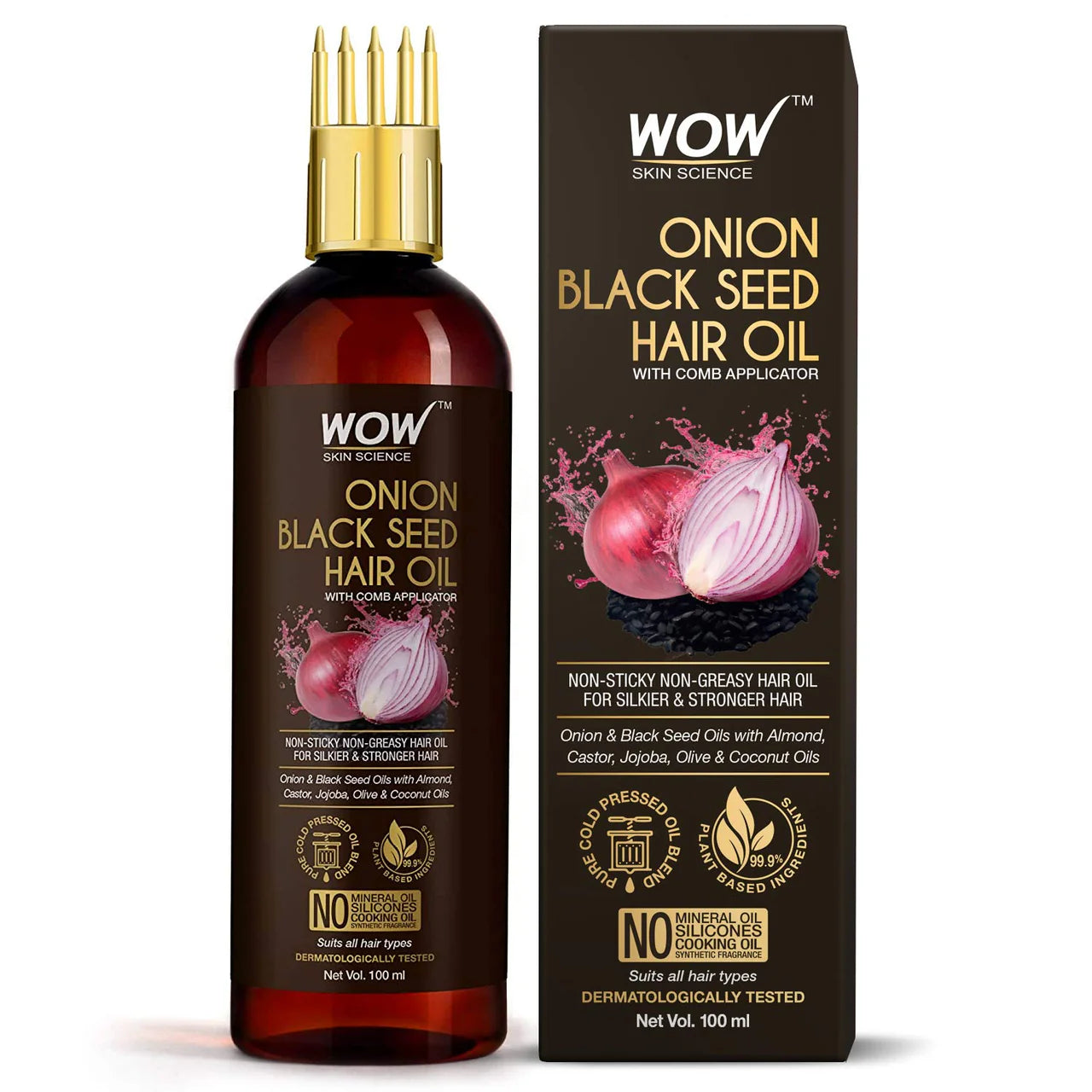 Wow Skin Science Onion Black Seed Hair Oil -100 ml Mytrendzcart