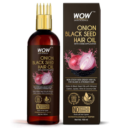 Wow Skin Science Onion Black Seed Hair Oil -100 ml Mytrendzcart