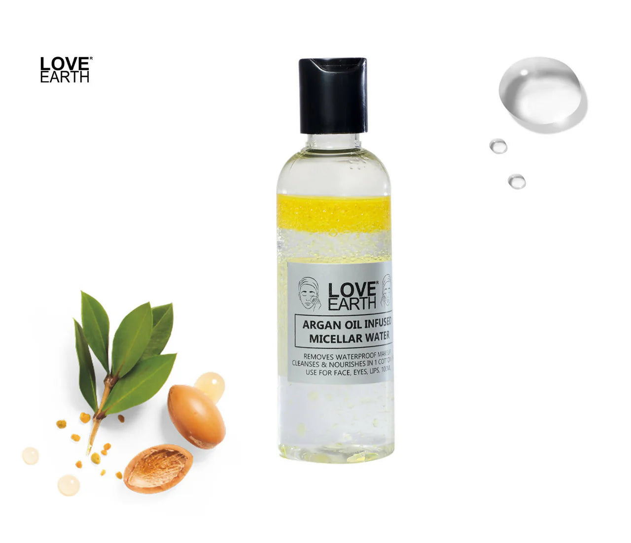 Love Earth Argan Oil Infused Micellar Water -100 ml Mytrendzcart